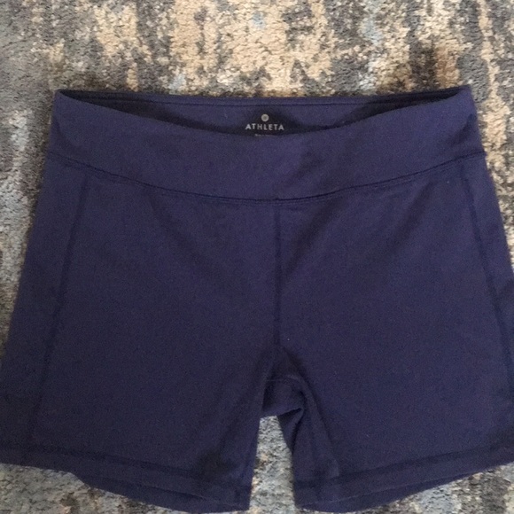 Athleta Pants - Athleta workout shorts navy blue
